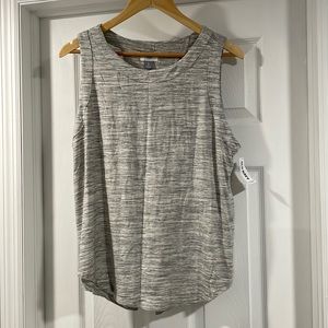 NWT Old navy Heather gray split back tank size large